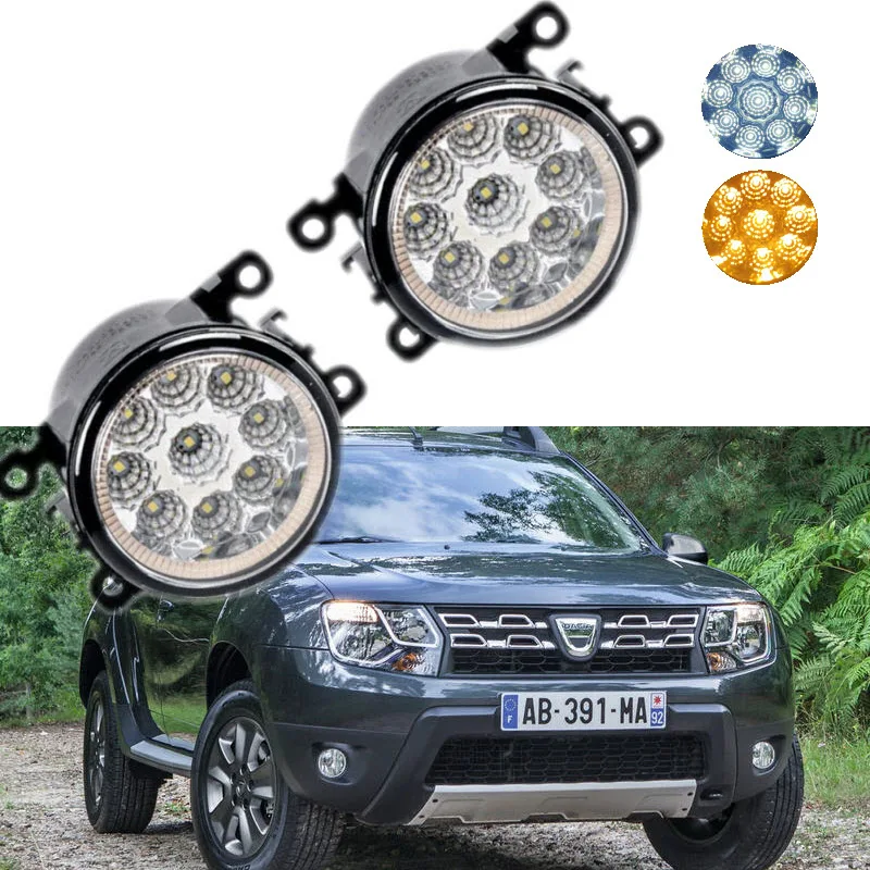 For Renault Dacia Duster 2011 2016 9 Pieces Leds Chips LED Fog Light