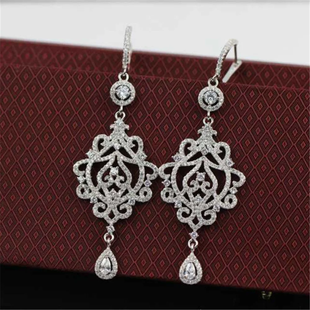

xb68 Luxury Designer Fashion 925 Sterling Silver Jewelry zirconia star shape bg