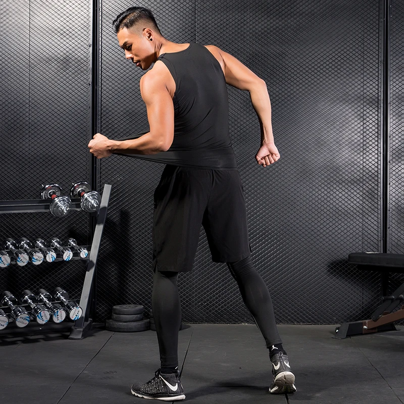 FANNAI Men Running Compression Tank Top Vest Gym T Shirts Fitness Sleeveless T-shirts Sports Clothing Jogging Vest FANNAI Men Running Compression Tank Top Vest Gym T Shirts Fitness Sleeveless T-shirts Sports Clothing Jogging Vest