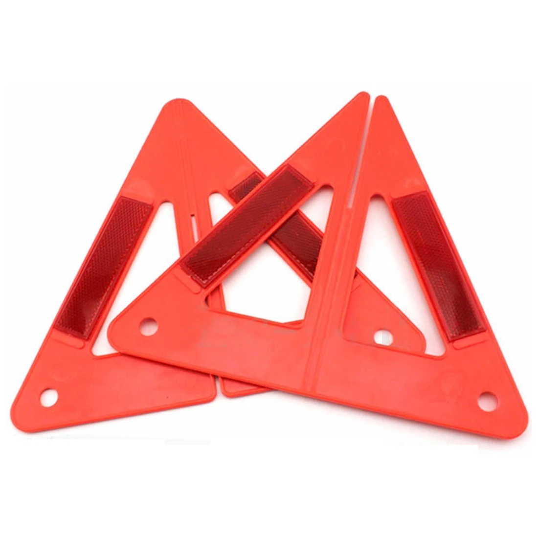 Car Emergency Breakdown Warning Triple-cornered Sign Red Reflective Safety Hazard Travel in