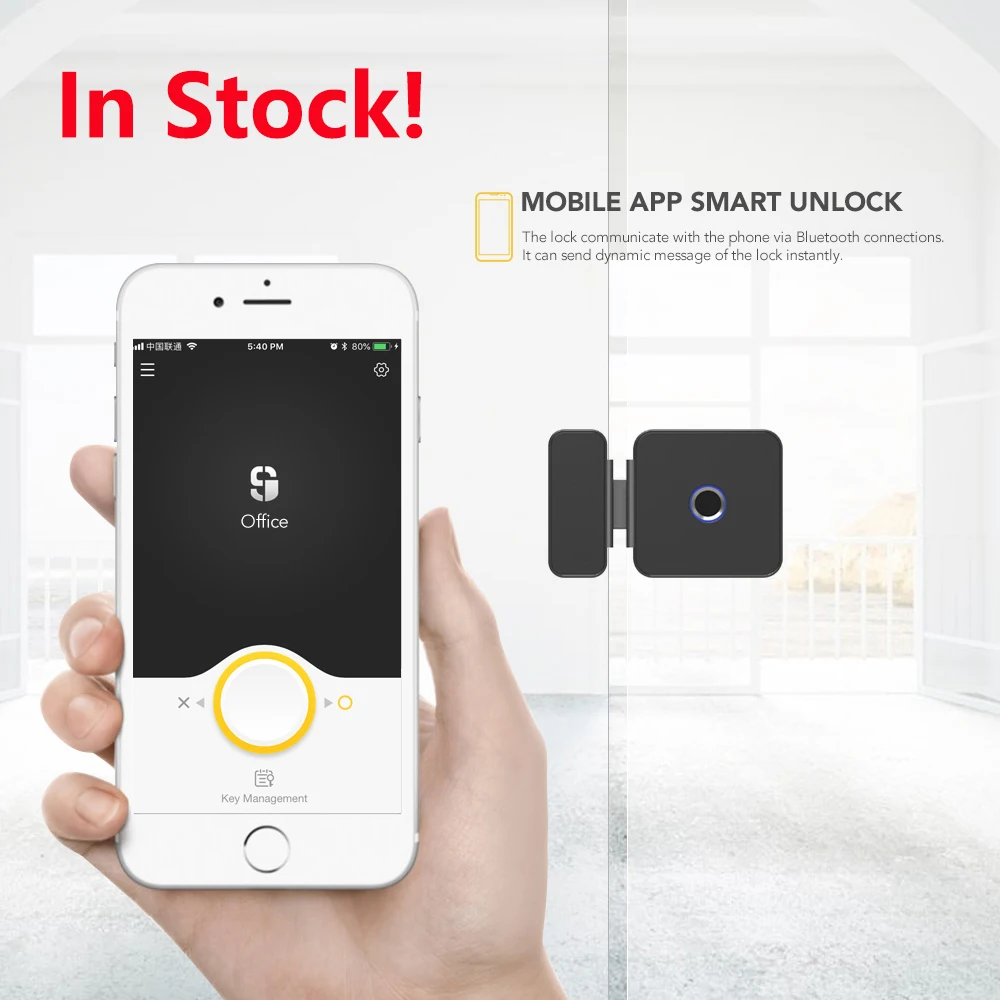 

Sherlock F1 Integrated Keyless Fingerprint Lock With Bluetooth APP Remote Control For Office Door Electric Smart Lock