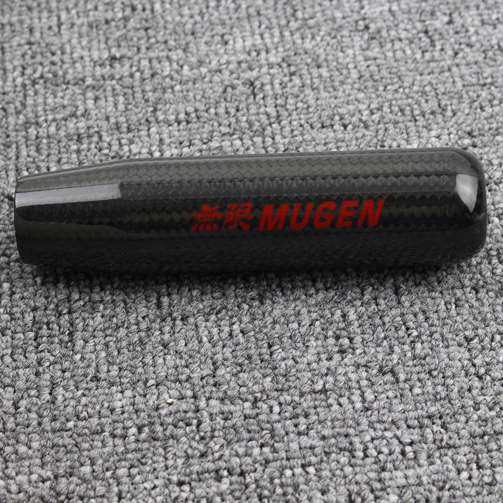 JDM алюминиевые детали MUGEN Красный углеродное волокно ручка переключения передач для Honda Civic Acura с 3 фитингами