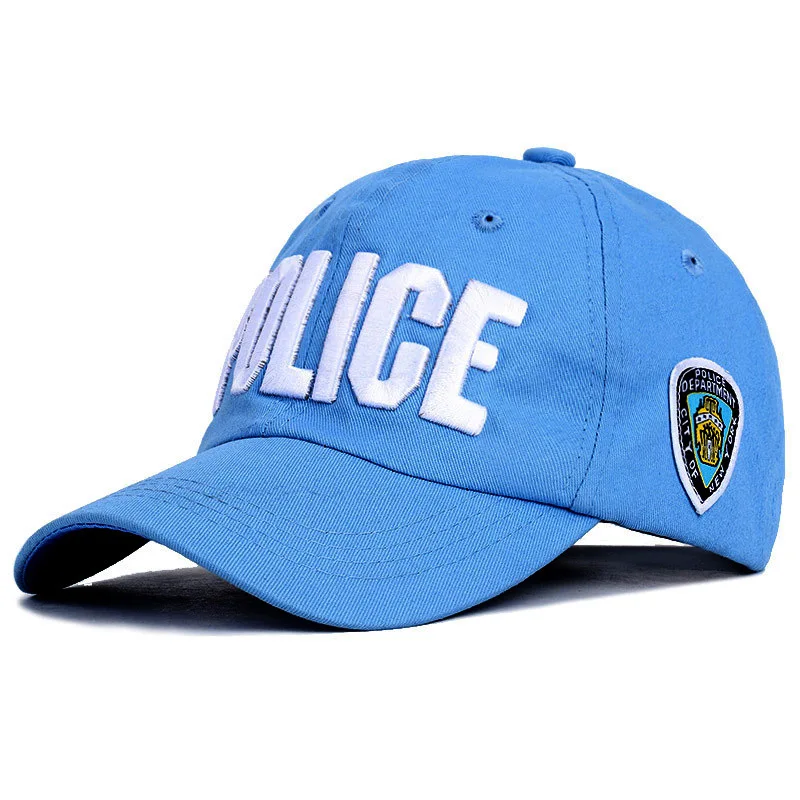 

Letter NYC POLICE Caps Men Women Child Leisure Embroidery Cotton Snapback Summer Mesh Sun Hats Adjustable Baseball Outdoor Caps