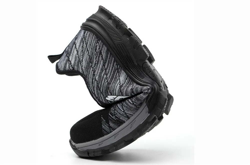 Мужская мода, стальная безопасная обувь, летние дышащие повседневные ...