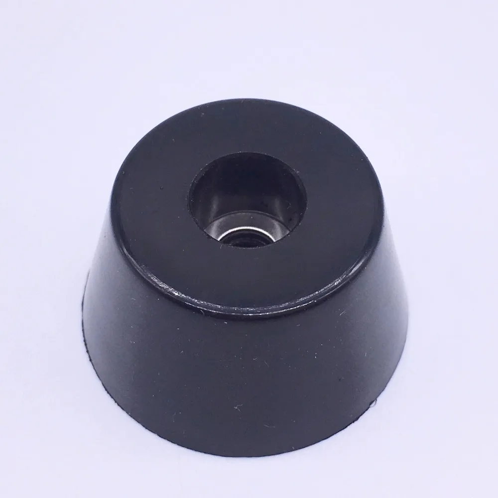 

Wkooa Rubber Feet Bumpers Bushings for Furniture Rubber Pads Conical 20x16x10.5mm Black Pack 50