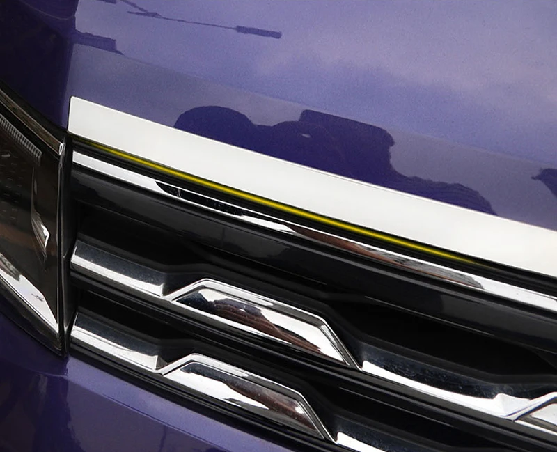 Аксессуары для стайлинга автомобилей внешняя передняя крышка капота двигателя защитная рамка Крышка отделка совместима для Volkswagen T-Cross