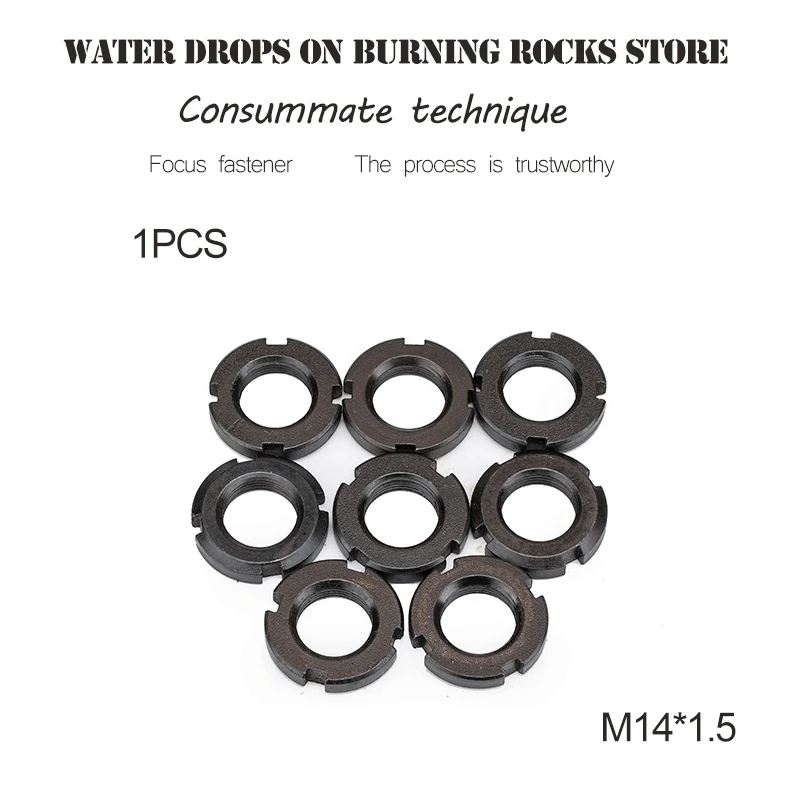 

Carbon steel round/round nut / slotted locknut / four-slot nut retaining free shipping M14*1.5 1pcs