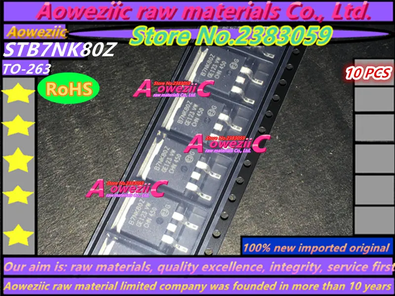 

Aoweziic 100% new imported original STB7NK80Z B7NK80Z TO-263 field effect transistor 800V 5.2A