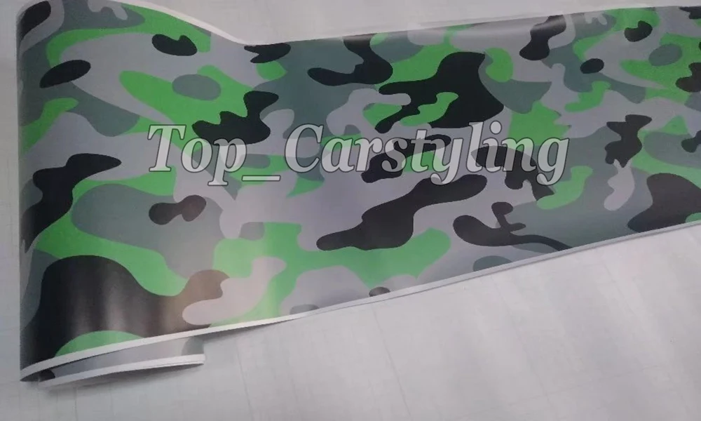44-green black gray Camouflage  Camo vinyl wrap car sticker 3M Avery Arlon Vinyl (1)
