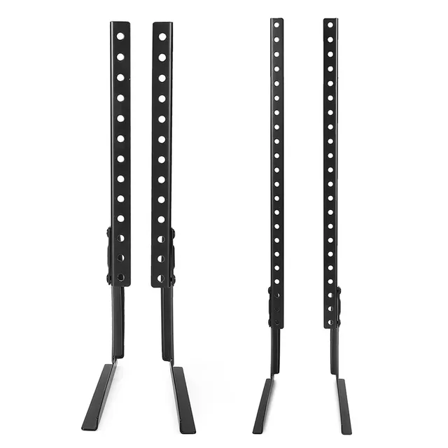 Universal Table Top TV Stand Legs for Most LED LCD Plasma Flat Screen TV 26-65″ Height Adjustable Stable Stand Base Steel