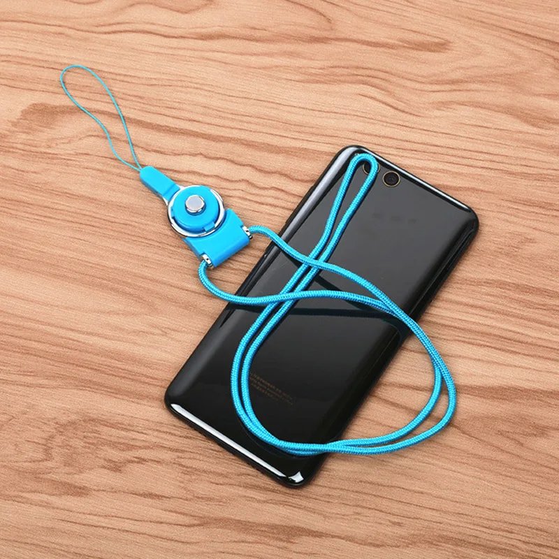 

FFFAS 35cm Removable Mobile Phone Rope Straps Nylon Wire Certificates School Badge Staff Card Waiter Tour Guide Cable Black