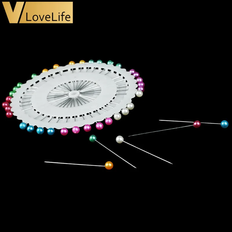480 шт. 1,5 дюймов круглые жемчужные прямые шпильки для изготовления платьев искусственная груша корсаж булавка для DIY аксессуары для шитья одежды иглы