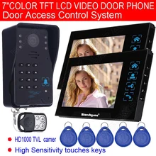 Blueskysea 2PCS 7 Monitor Video Home font b Door b font Bell Intercom Security font b