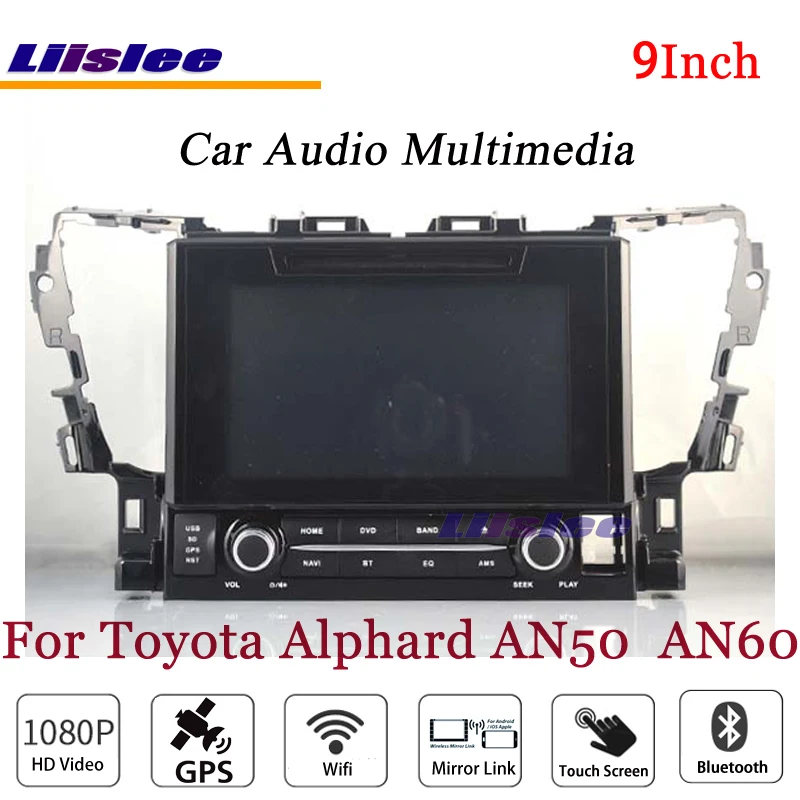 Top Liislee For Toyota Alphard AN50 Stereo Android Radio DVD Player 3G Wifi BT GPS MAP Navigation 1080P System Original NAVI Design 3