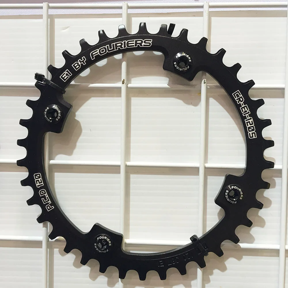 Fouriers MTB واحدة Chainring مع الترباس BCD 120 ملليمتر PCD 120 36 طن 38 طن 40 طن 42 طن 46 طن 48 طن 1 x سرعة سلسلة سلسلة حلقية عجلة دراجة أجزاء