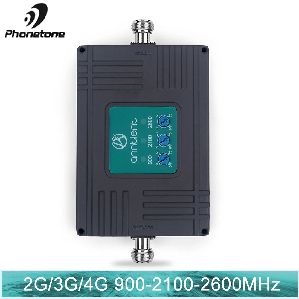 70dB Gain 2G 3G 4G Tri Band Repeater ALC Smart mini GSM 900+WCDMA 2100+LTE 2600 MHz Cellular Amplifier Cell Phone Signal Booster 70dB Gain 2G 3G 4G Tri Band Repeater ALC Smart mini GSM 900+WCDMA 2100+LTE 2600 MHz Cellular Amplifier Cell Phone Signal Booster
