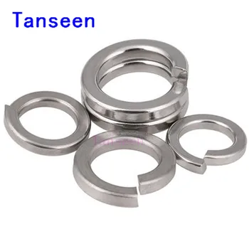 

304# Stainless Steel Spring Washers,M3,M4,M5,M6,M8,M10,M12,100pcs/lot.