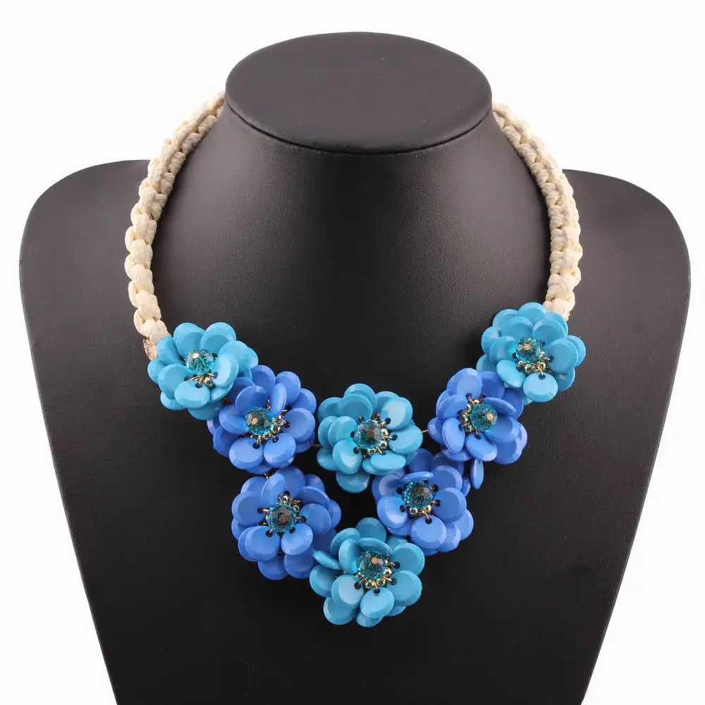 Buy handmade acrylic flower pendant statement chunky