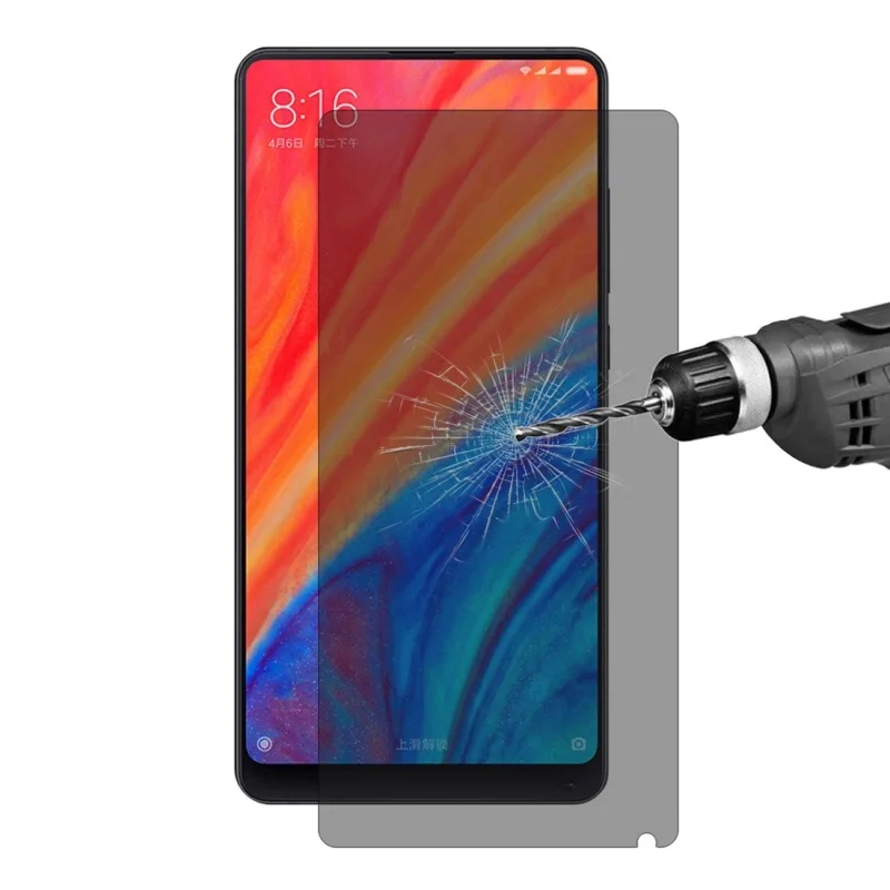 JGKK 2.5D противошпионское закаленное стекло для конфиденциальности Xiaomi Mi Mix 2 2S