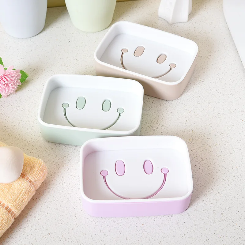 New Simple Creative Smiley Double Layer Soap Box Double Leaky Soap Cabinet Bathroom Soap Bar Bathroom Toilet Soap Box Hot New Simple Creative Smiley Double Layer Soap Box Double Leaky Soap Cabinet Bathroom Soap Bar Bathroom Toilet Soap Box Hot
