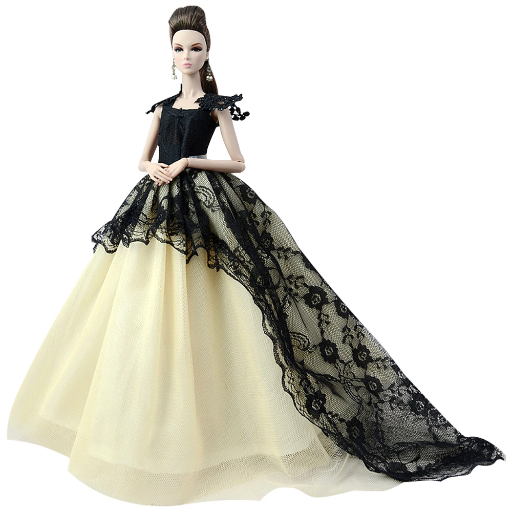 YSL Barbie ~ pink and black gown (Designer, Fantasy, and Storybook!!) -  Nice Twice Dollshop