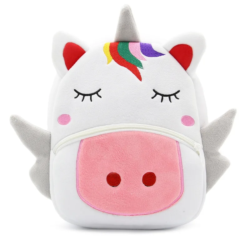  Cute Children's Plush Backpack School bag Animal Unicorn Preschool Baby Early Learning Schoolbag fo - 32865913138
