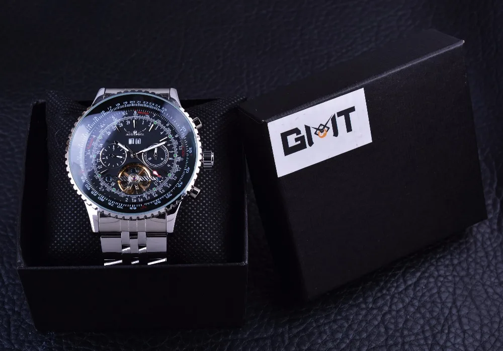 design escala dial relógios dos homens marca