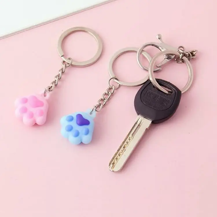 2019 милые Мультяшные Животные украшения кошка коготь брелок Корейская подвеска