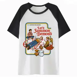 Сатана футболка одежда женщины Графический топы тройник женский harajuku мультфильм футболка каваи femme K4669