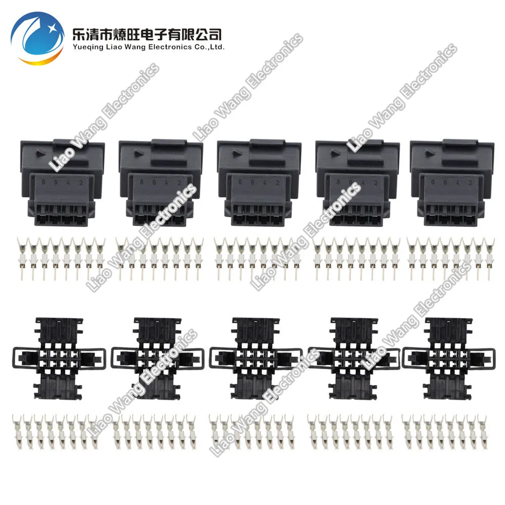 

5 Sets 8 Pin Automotive Connector Harness with Terminal DJ7083A-1.5-11/21 8p Connector