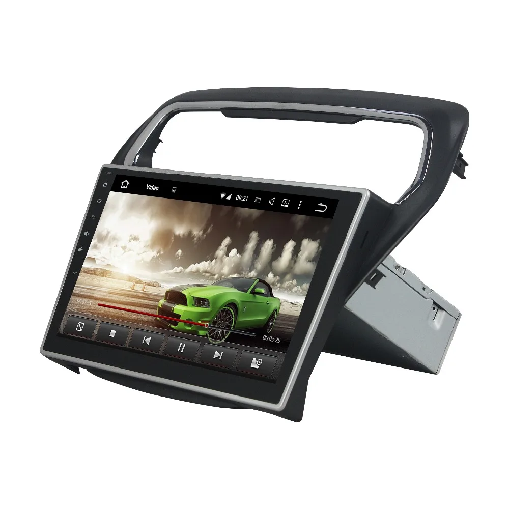 Top KLYDE 10.1" 1 Din Android 8.1 Car Radio For Ford ESCORT 2014-2015 Car Audio Stereo Mirror link Multimedia Player Canbus 1