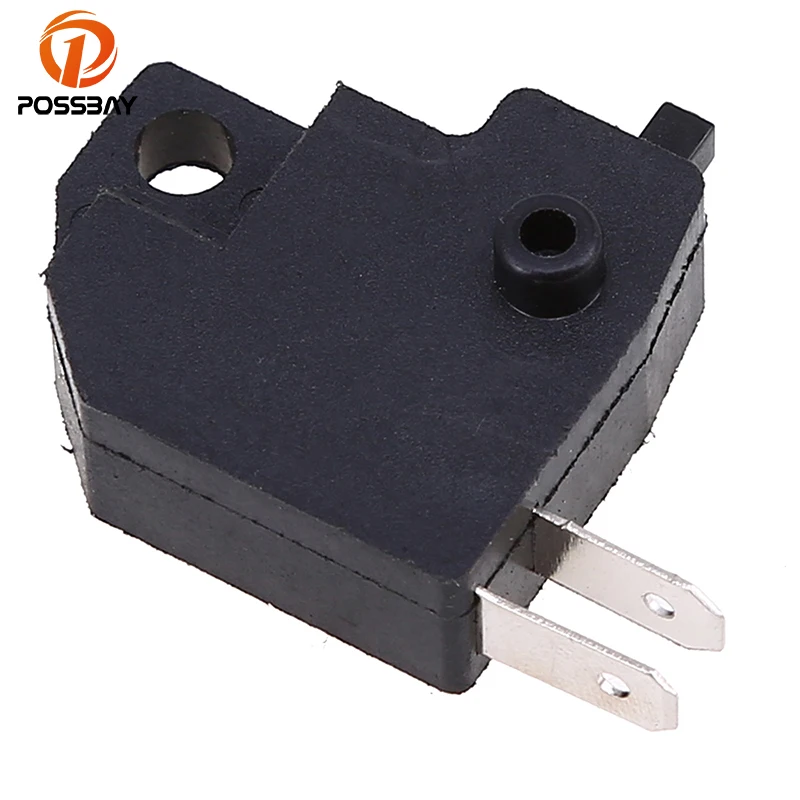 POSSBAY Black Motorcycle Front Left Right Lever Switch Brake Light