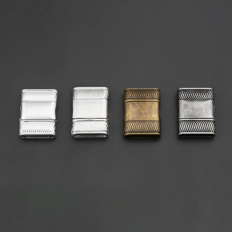 

10sets Antique Silver/Bronze Magnetic Clasp for up to 16mmx3mm flat leather cord