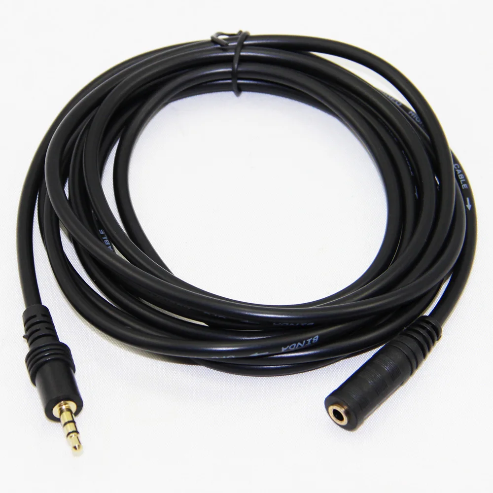 Gold Plated 3 5mm Audio Extension kabel Male to Female M F Headphone Cable For Speaker PC Laptop 1 5m 3m 5m 10m 15m 20m