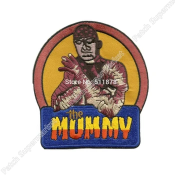 

4" THE MUMMY CULT CLASSIC MONSTER MOVIE HORROR FILM BIKER ROCKABILLY PATCH Iron On Badge halloween cosplay costume