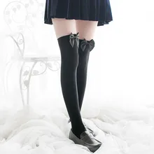 Для женщин Колготки для девочек с милым бантом и сексуальные чулки длинные гетры; сезон весна-осень; бархатные чулки "Medias" de mujer; большие размеры