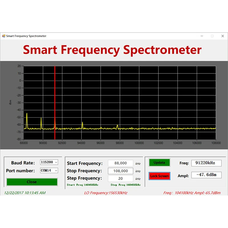 Частотный анализатор с радиочастотным источником портативный простой анализатор спектра 10-6000 МГц измеритель мощности умный Частотный спектрометр