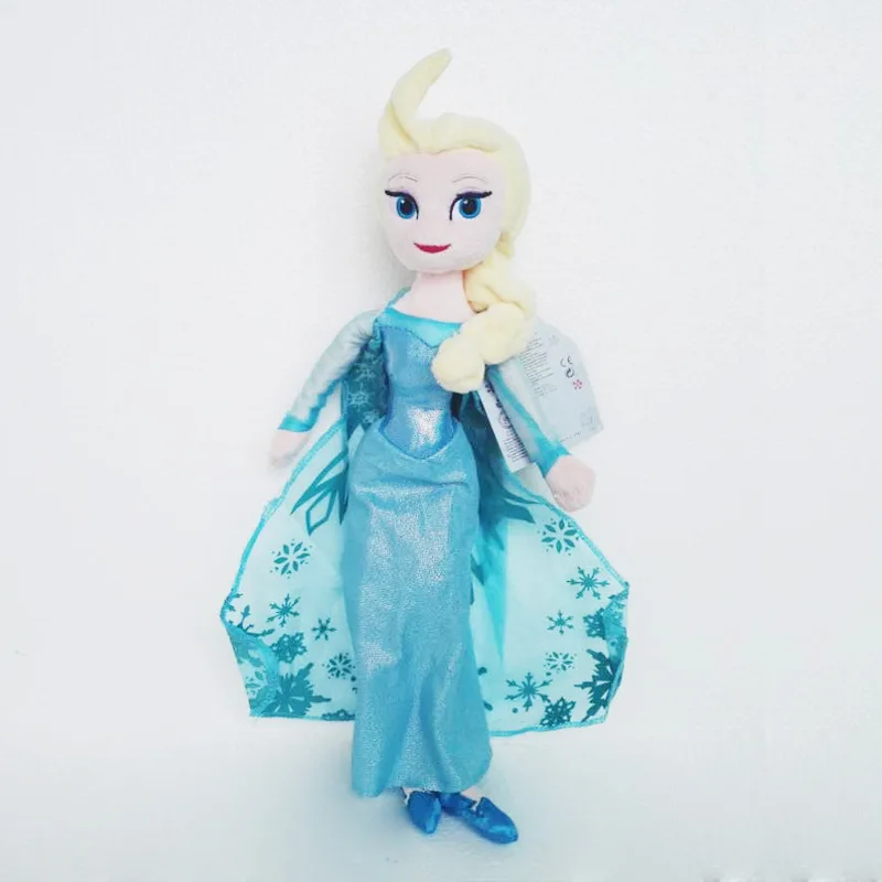 

Disney Cartoon Movies Frozen 40cm Elsa Plush Doll Princess Doll Snow Queen Plush Toys In Stock Brinquedos Kids For Girl
