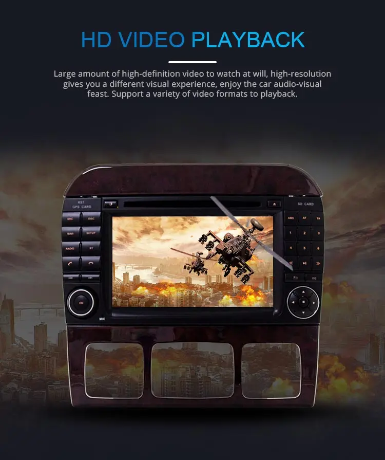 Sale JDASTON Android 9.0 Car DVD Player For Mercedes Benz W220 W215 S Class S280/S320/S350/S400 Multimedia GPS Stereo 2 Din Car Radio 4