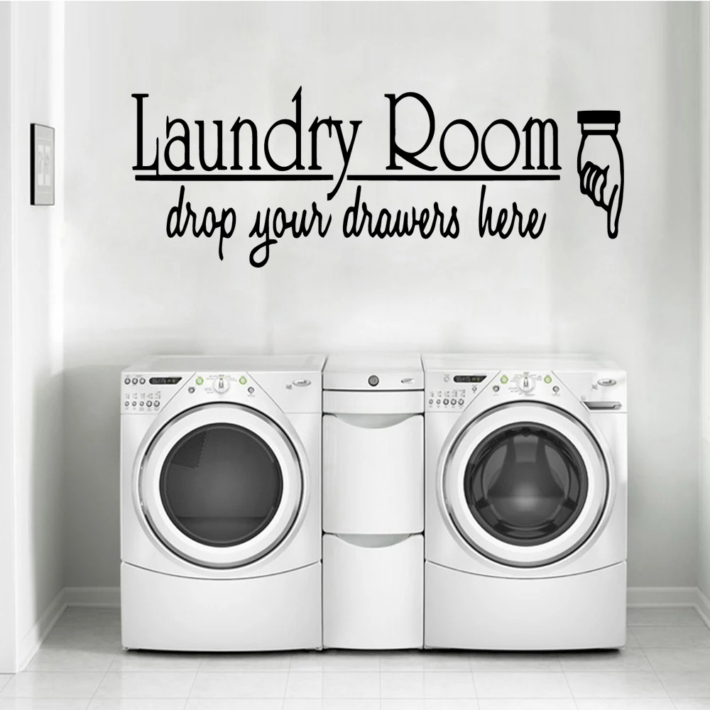 

Exquisite laundry room Waterproof Wall Stickers Home Decor Living Room Children Room Wall Decoration naklejki