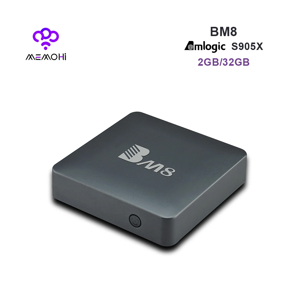 

BM8 TV Box Android6.0 marshmallow Amlogic S905X Quad-core 2G 32G Support OTA update Wifi Bluetooth 4K 17.0 H.265 1080P