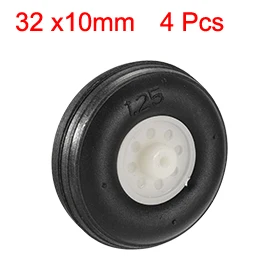 Uxcell Hot Sale 4PCS 32x1.5x10mm White Plastic Hub Black Foam Wheel Toy Car Wheel for RC Remote Control Airplane High Quality Uxcell Hot Sale 4PCS 32x1.5x10mm White Plastic Hub Black Foam Wheel Toy Car Wheel for RC Remote Control Airplane High Quality