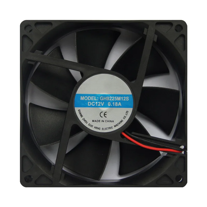 

HOT DC 12V 2Pin Computer Case CPU Cooler Silent Cooling Fan 92x92x25mm Drop shipping