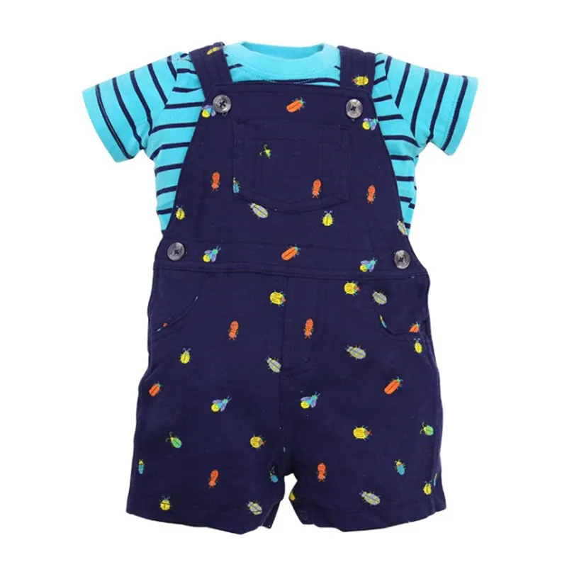 Летние шорты bebes baby boys 2 шт./компл. футболка с короткими рукавами для новорожденных