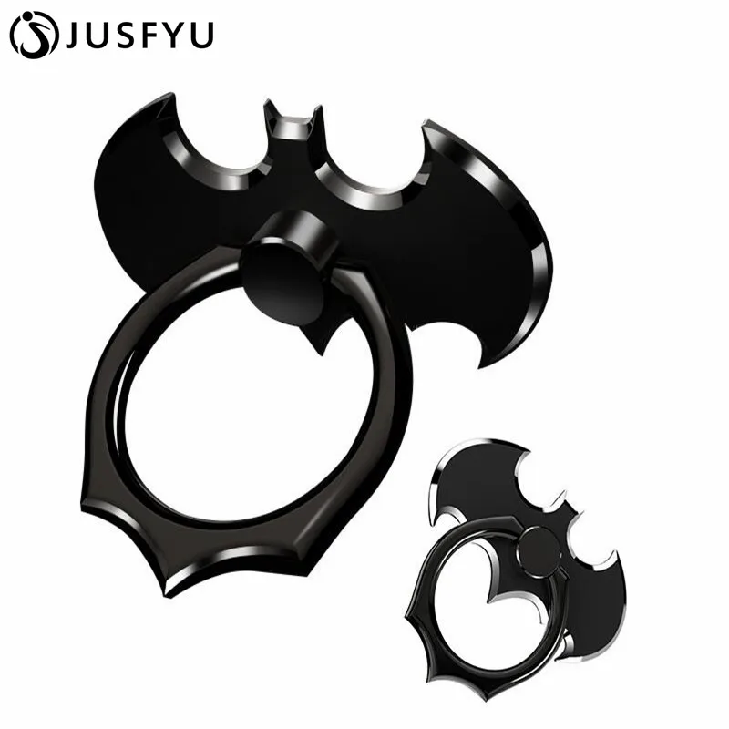 Bat 360 Degree Rotate Metal Universal Finger Ring Smartphone Mobile Cell Phone Hand Stand For iPhone 6/Samsung S9/Xiaomi Holder