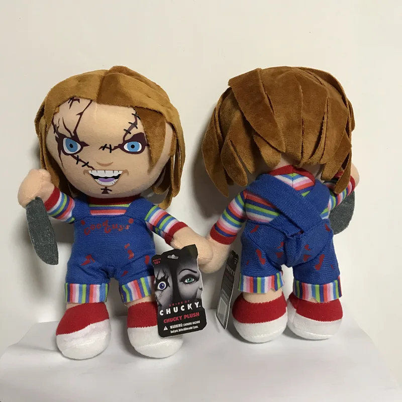 Mega Figure New 9'' Child's Play Scarred Chucky Scaring Plush Doll PP Cotton Action Figure Model Collectible Toy In Stock Mega Figure New 9'' Child's Play Scarred Chucky Scaring Plush Doll PP Cotton Action Figure Model Collectible Toy In Stock