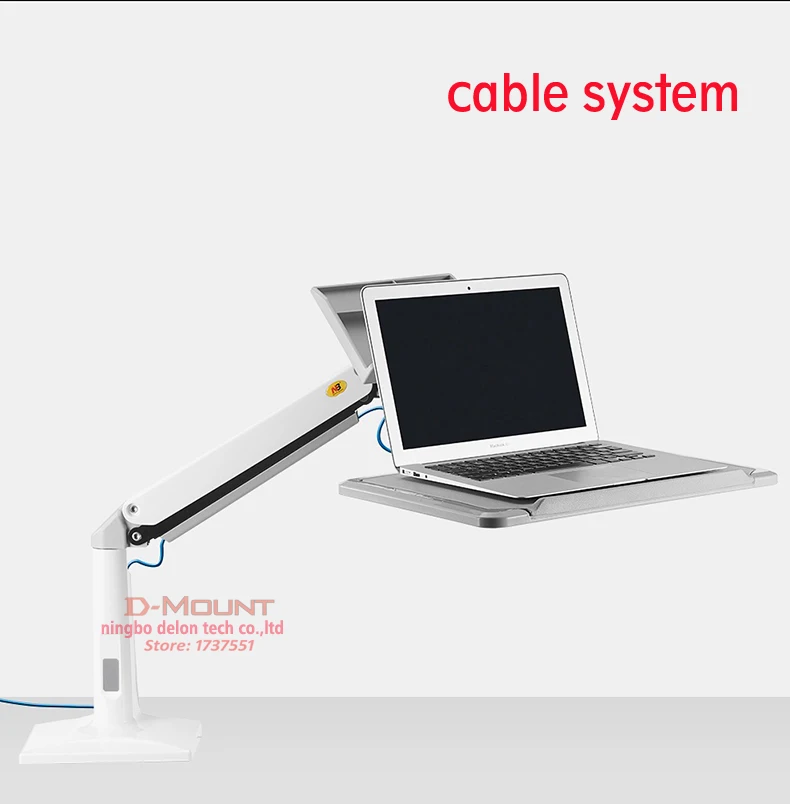 NB FB17, полный ход, Эргономичная подставка для сидения, стол, Складная газовая пружина, 11-17 дюймов, держатель для ноутбука, подставка для ноутбука, стоячий стол