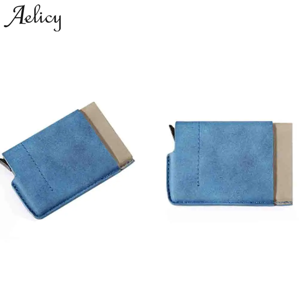 Aelicy 2018 New Solid Color Men Card Holder Women Fashion