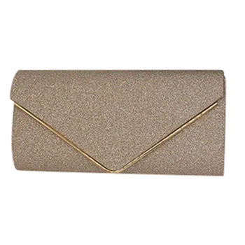 

Transer Fashion solid color Womens Shoulder Bag Shining Envelope wallet Clutch Purses Evening Bag Handbags For Party O 35