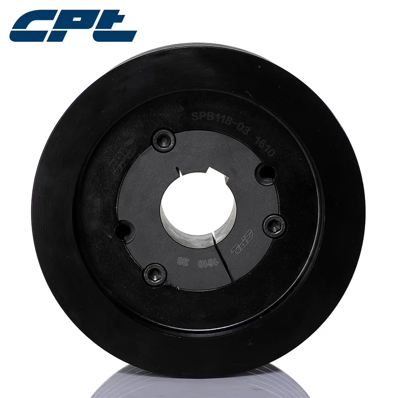 CPT SPB industrial v belt pulley, 3 grooves pulley with 2517 taper bush for shaft 10mm65mm